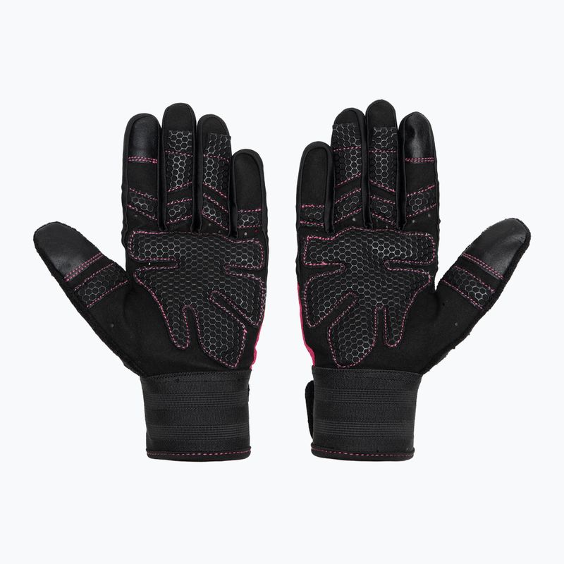 Guanti da allenamento RDX W1F Full Finger rosa 3