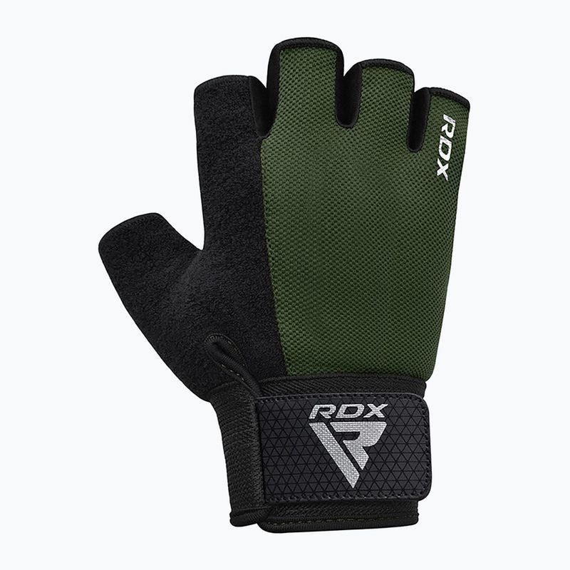 RDX W1H Guanti da allenamento per palestra verde militare 3