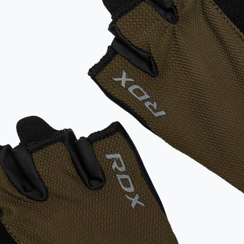 RDX W1H Guanti da allenamento per palestra verde militare 6