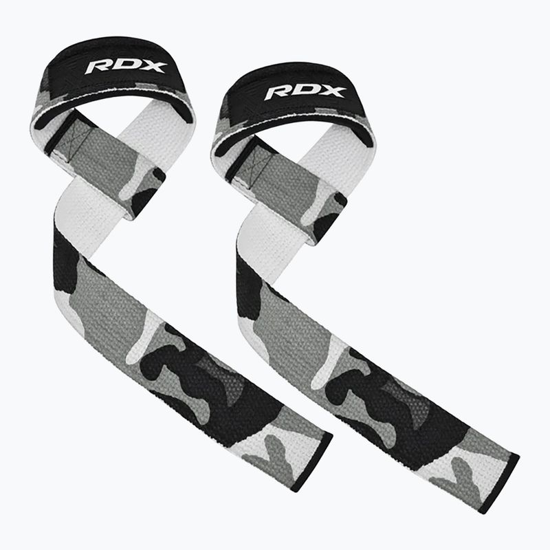 RDX W1 Cinghie da polso per allenamento con i pesi, grigio mimetico