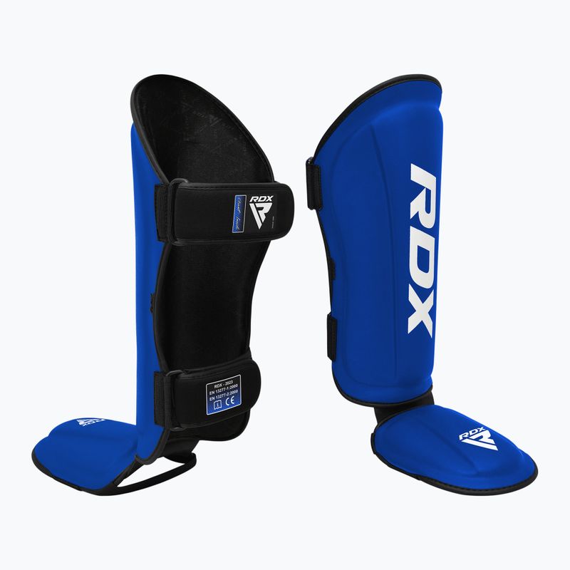 RDX T1 Shin Instep Guards blu/bianco protezioni per tibia e piede 2