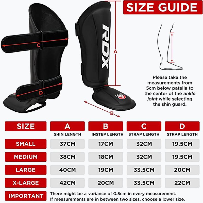RDX T1 Shin Instep Guards blu/bianco protezioni per tibia e piede 8