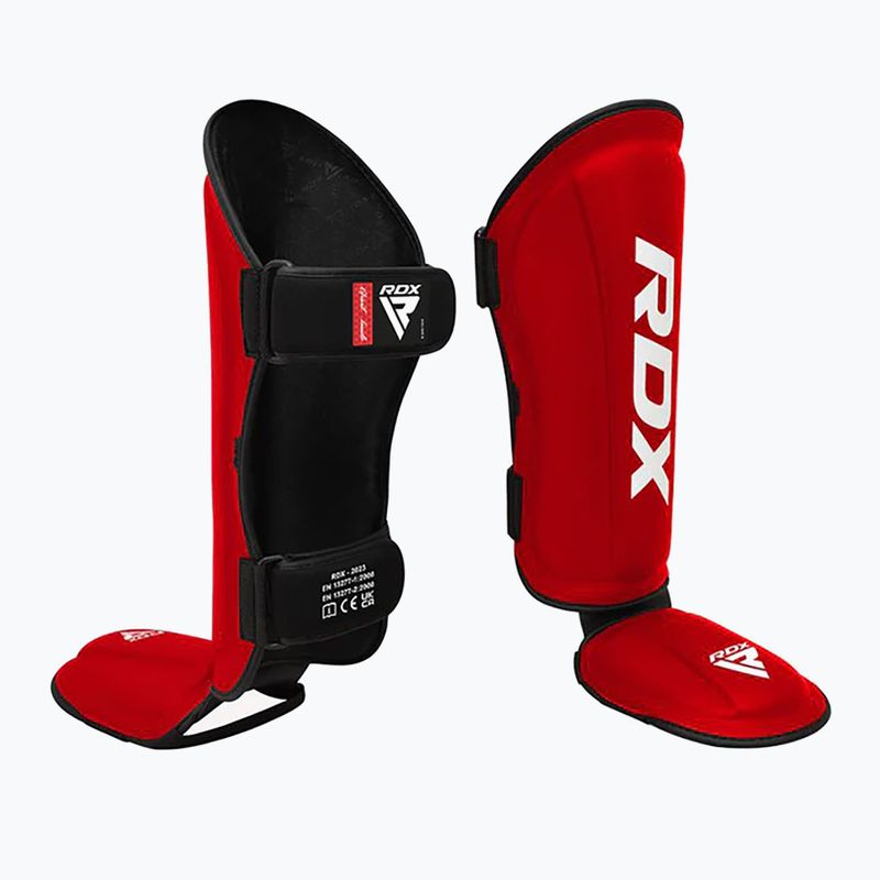 Parastinchi e protezioni per il collo del piede RDX T1 Shin Instep Molded King red/white 2