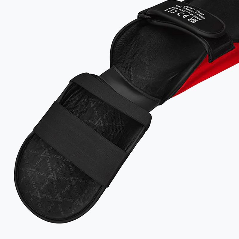 Parastinchi e protezioni per il collo del piede RDX T1 Shin Instep Molded King red/white 7