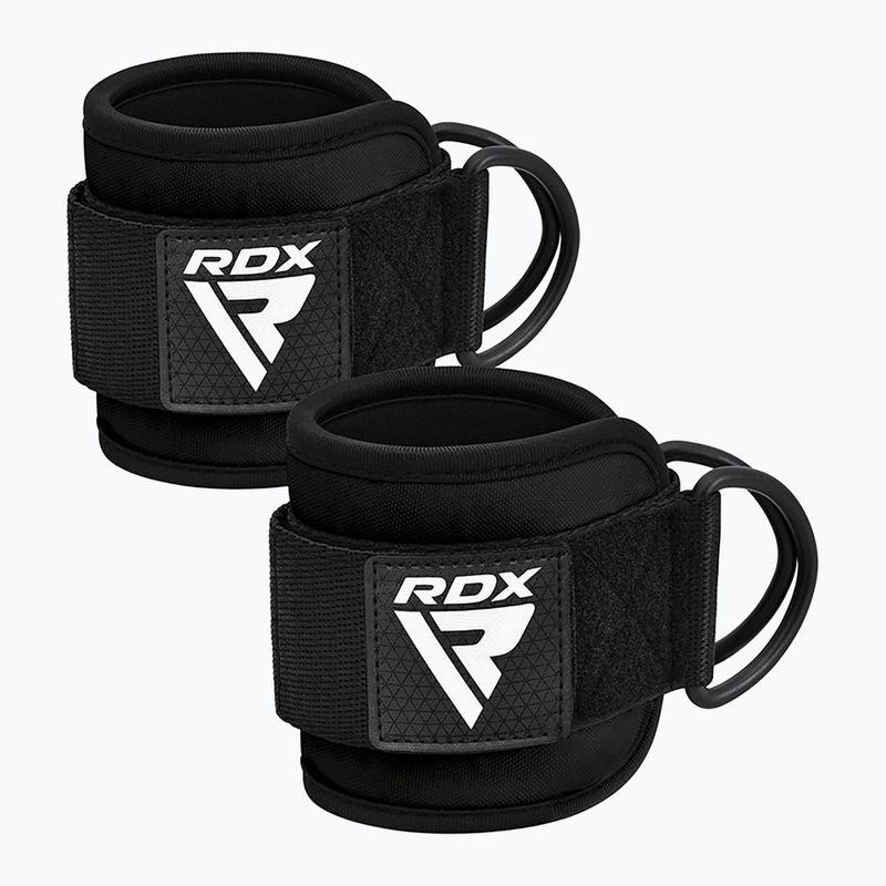 Cinghie con gancio alla caviglia RDX Gym Ankle Pro A4 nero 2