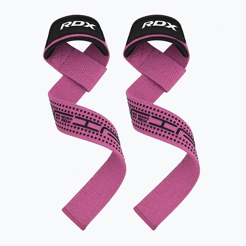 RDX S4 Cinghie da polso per sollevamento pesi rosa