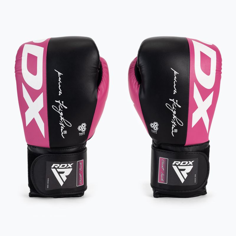 Guanti da boxe RDX REX F4 rosa/nero