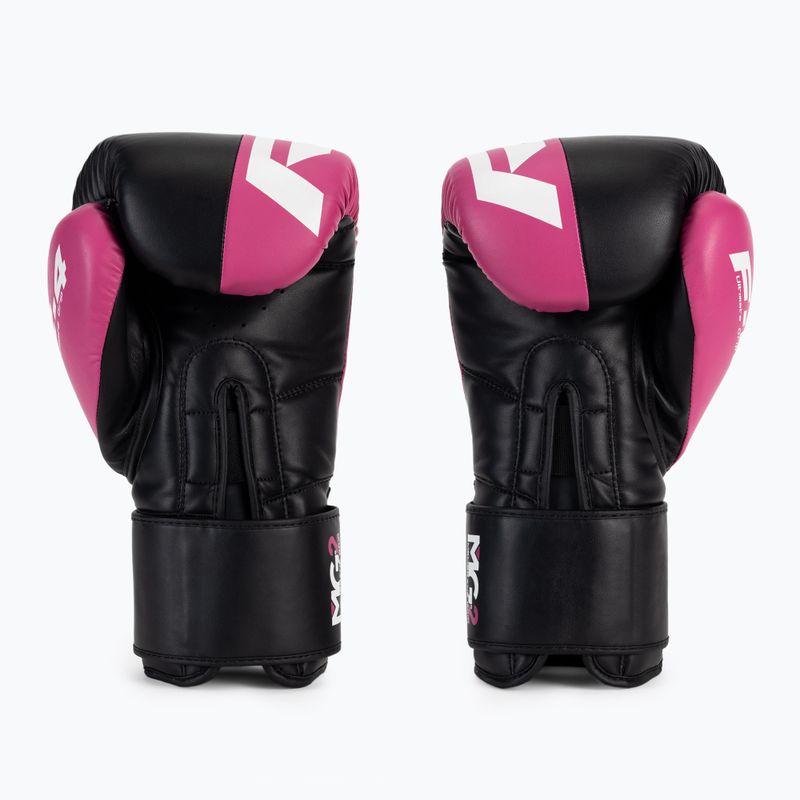 Guanti da boxe RDX REX F4 rosa/nero 2