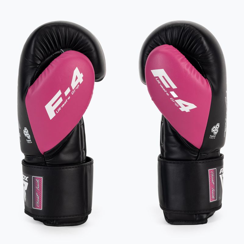 Guantoni da boxe RDX REX F4 rosa/nero 4