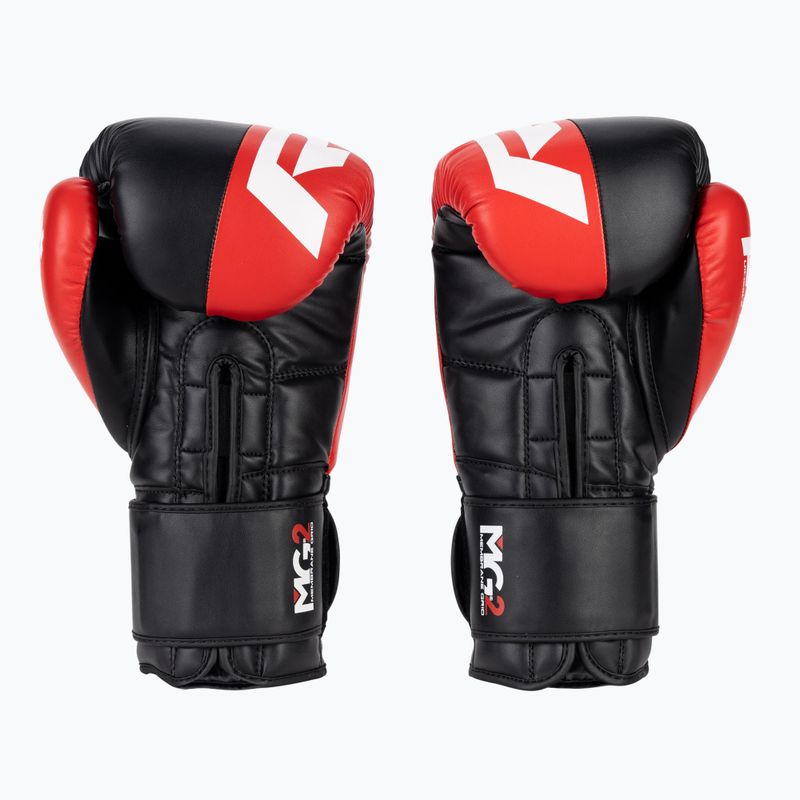 Guanti da boxe da donna RDX BGR-F4 rosso/nero 2