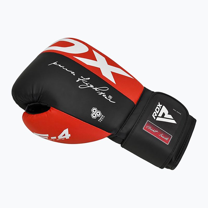 Guanti da boxe da donna RDX BGR-F4 rosso/nero 5