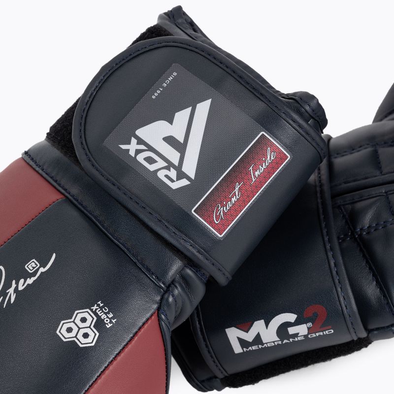 Guanti da boxe RDX REX F4 marrone/blu 6
