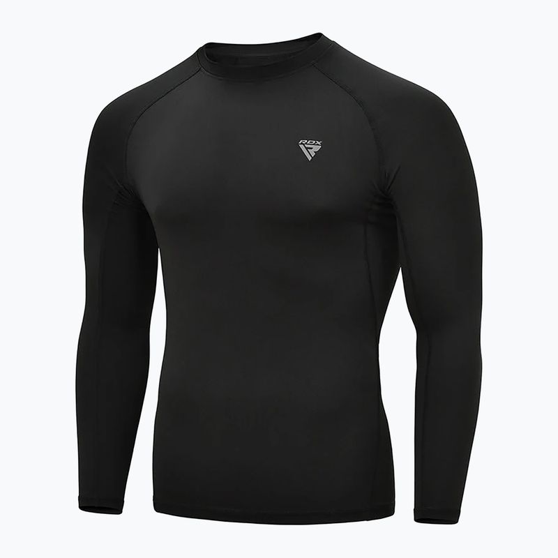 Rashguard RDX T15 a manica lunga nero