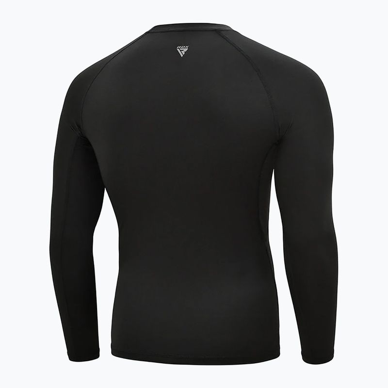 Rashguard RDX T15 a manica lunga nero 2