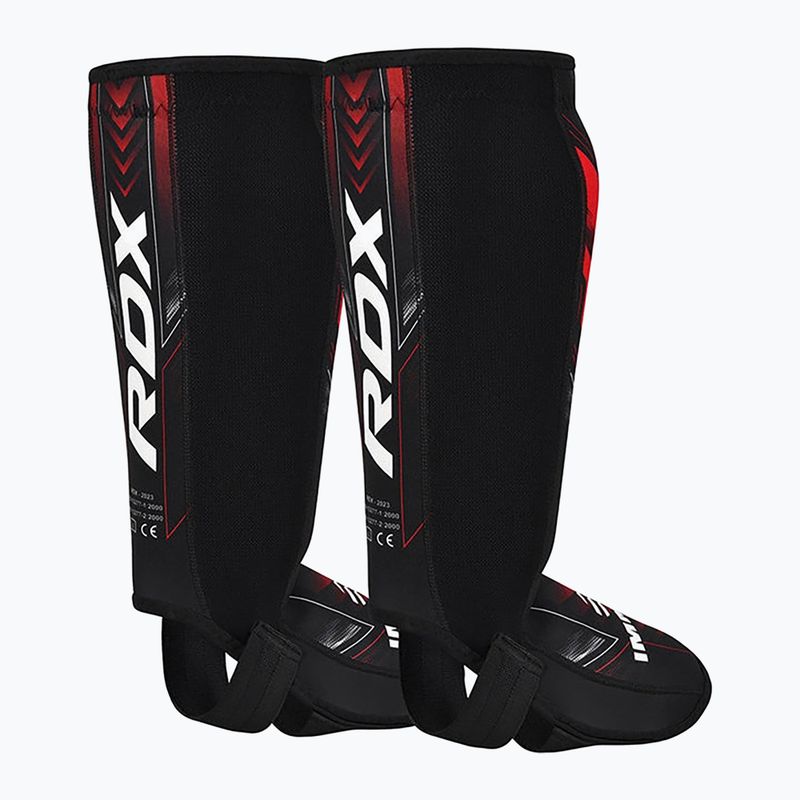 Parastinchi e protezioni per il collo del piede RDX IMMAF Approved Neoprene Shin Instep red 2