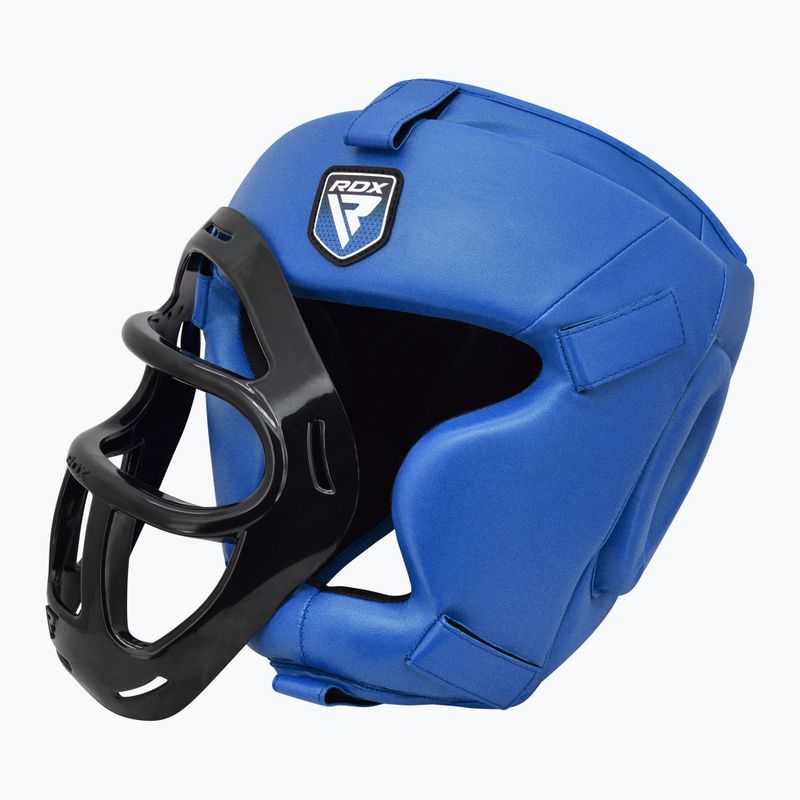 Casco da boxe RDX Guard Grill T1 blu 5