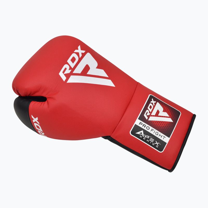 RDX Pro Fight Apex Competition Guantoni da boxe allacciati rosso 2