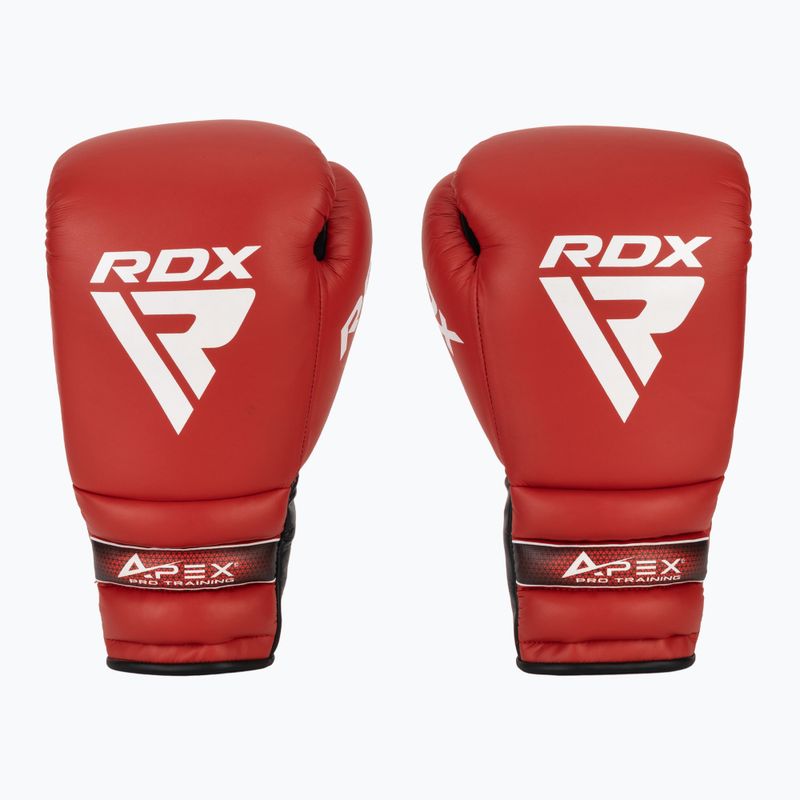 RDX Apex Lace Up Guantoni da boxe per allenamento e sparring rosso 2