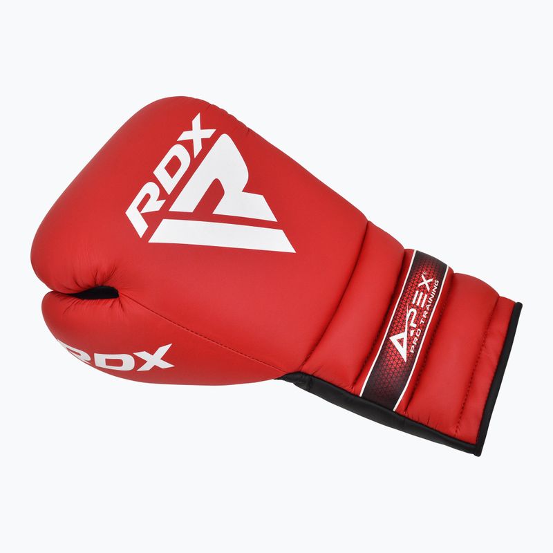 RDX Apex Lace Up Guantoni da boxe per allenamento e sparring rosso 2