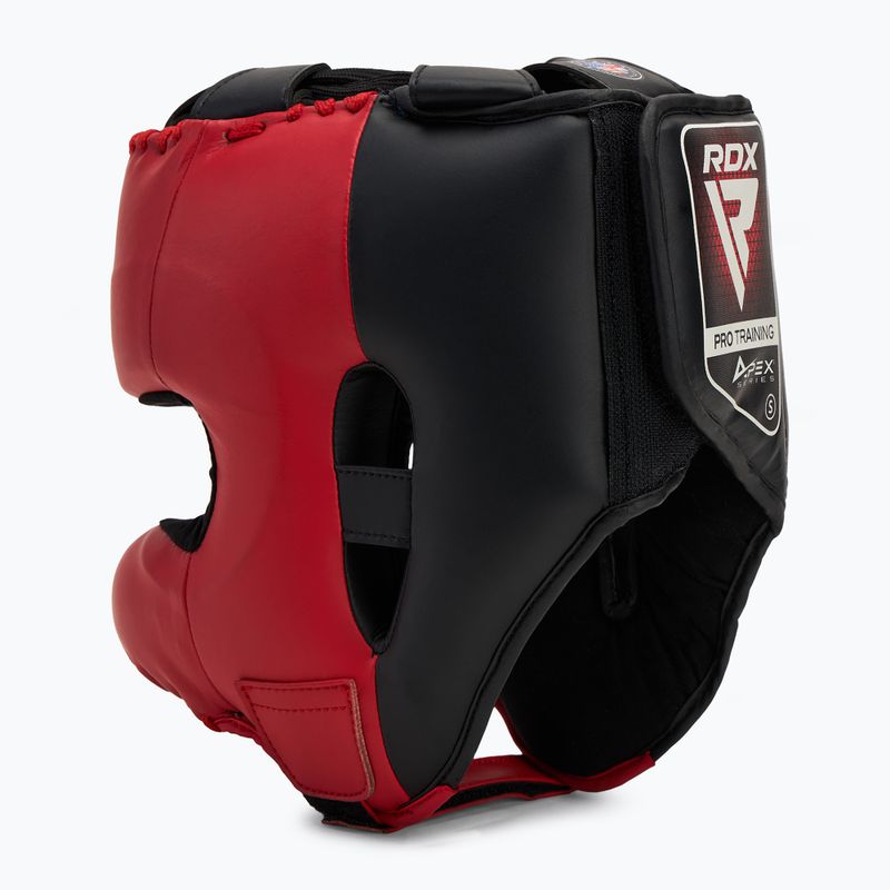 RDX Apex Casco da boxe con protezione per il naso Bar rosso 3