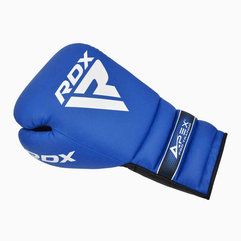 RDX Apex Lace Up Guantoni da boxe per allenamento e sparring blu 2