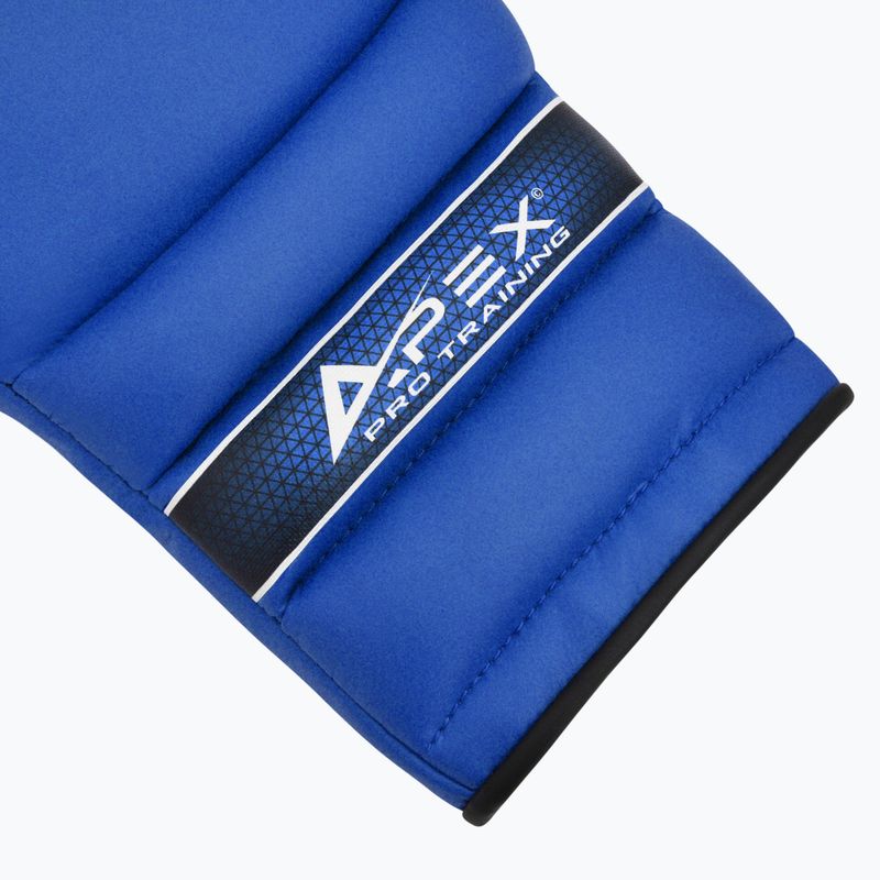 RDX Apex Lace Up Guantoni da boxe per allenamento e sparring blu 5