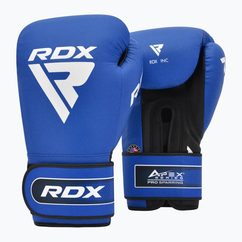 Guanti da boxe RDX Apex Sparring Training Hook & Loop blu