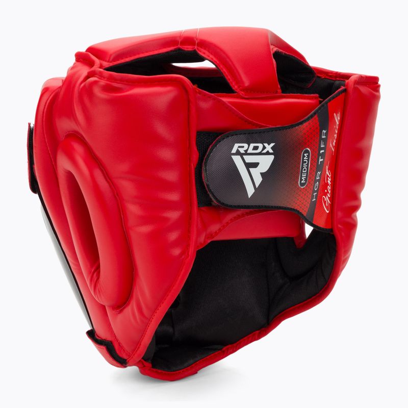 Casco da boxe RDX Guard Grill T1 rosso 3