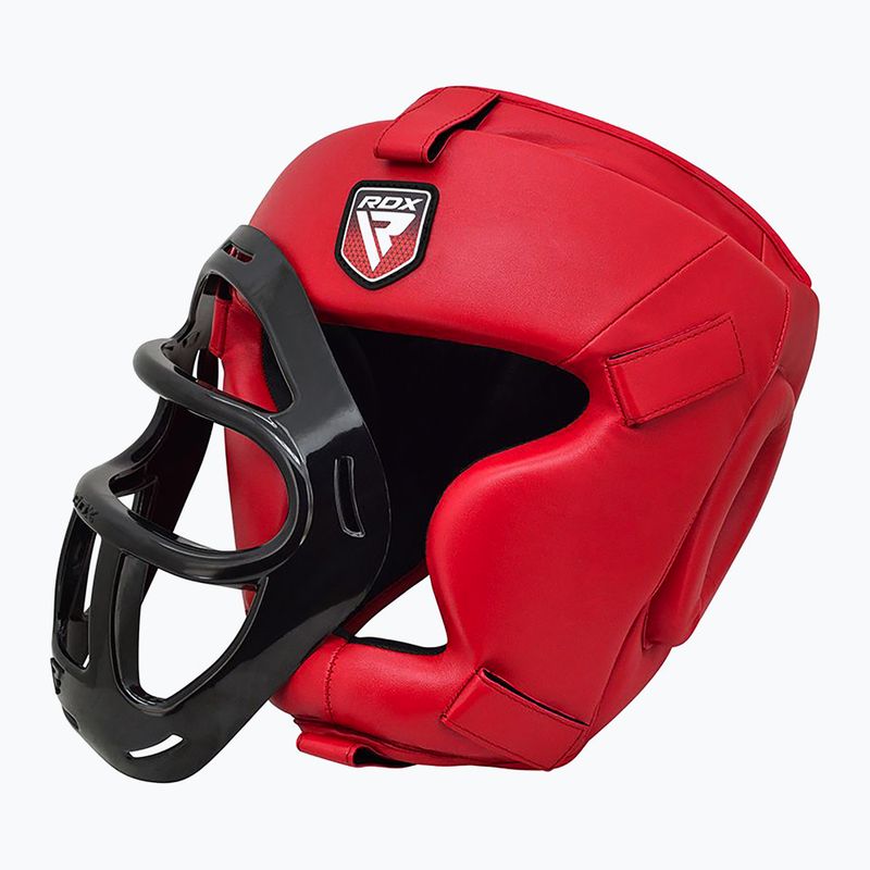 Casco da boxe RDX Guard Grill T1 rosso 6