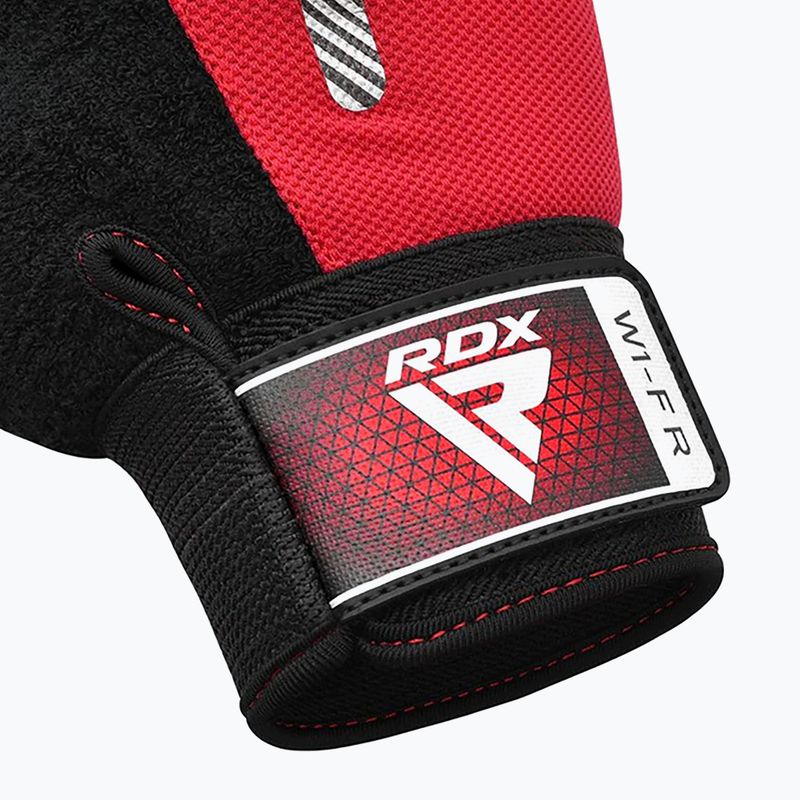 RDX W1F Guanti da allenamento a dita piene rossi 4