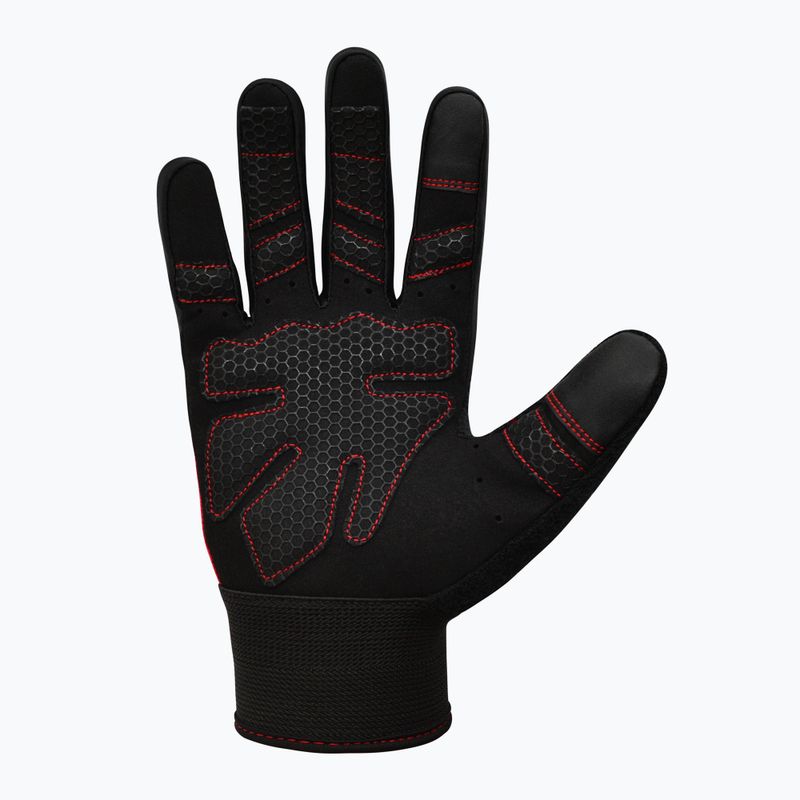 RDX W1F Guanti da allenamento a dita piene rossi 6