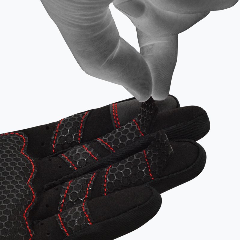 RDX W1F Guanti da allenamento a dita piene rossi 7
