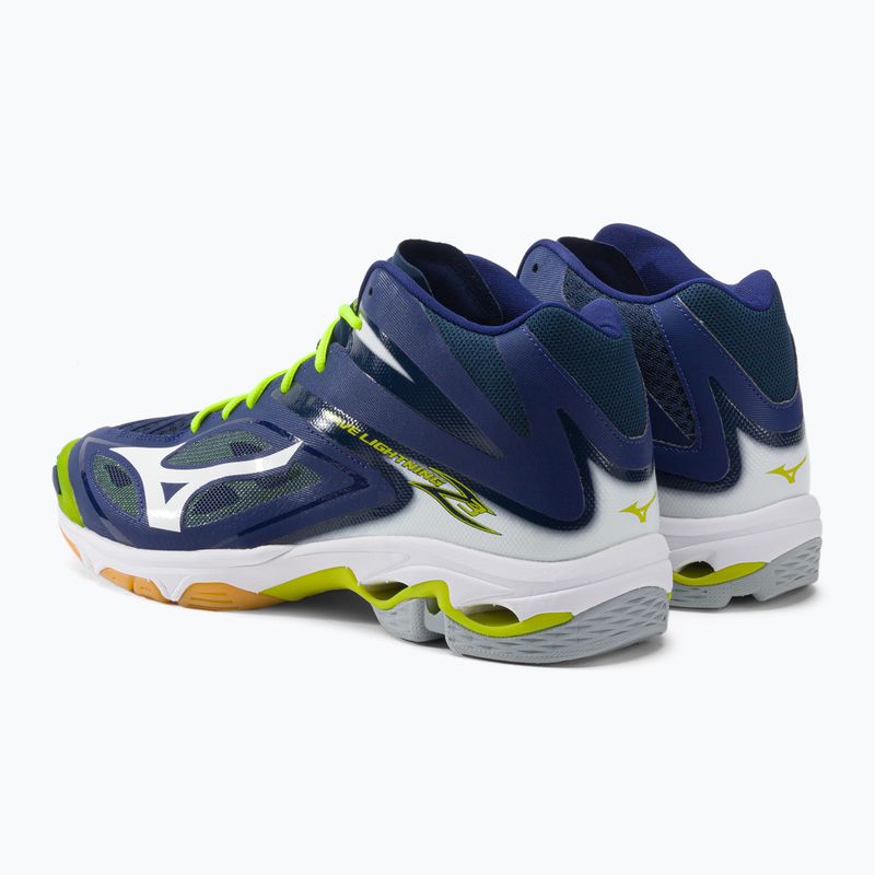 Scarpe da pallavolo uomo Mizuno Wave Lightning Z3 Mid blu V1GA170571 3