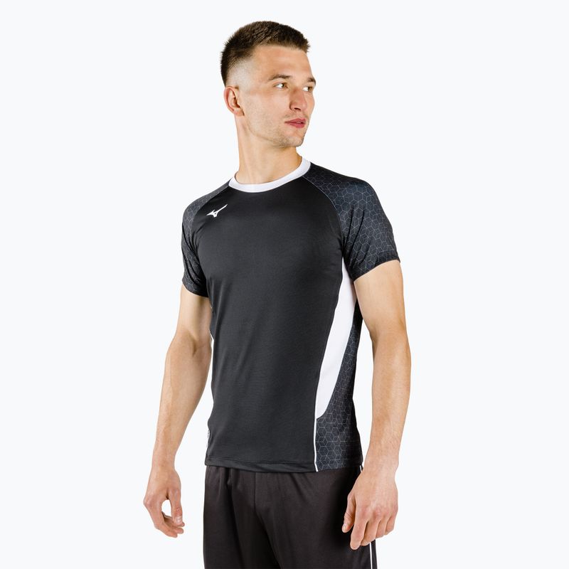 Camicia da uomo Mizuno Premium High-Kyu match nero V2EA700209