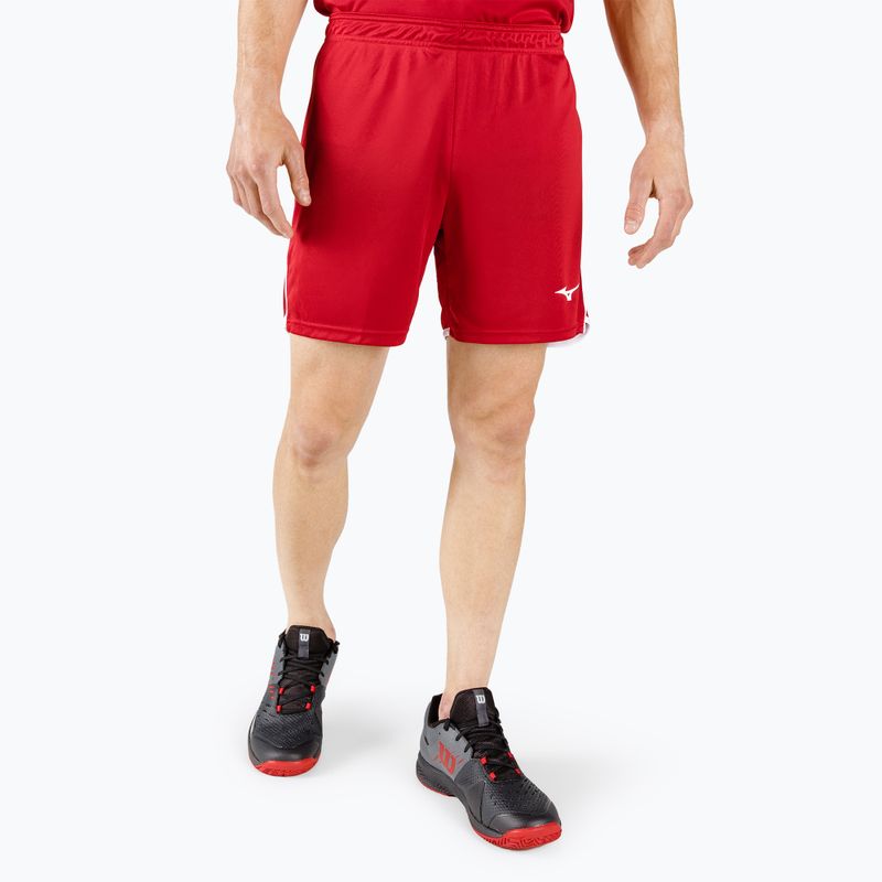 Pantaloncini da allenamento Mizuno High-Kyu da uomo, rosso V2EB700162