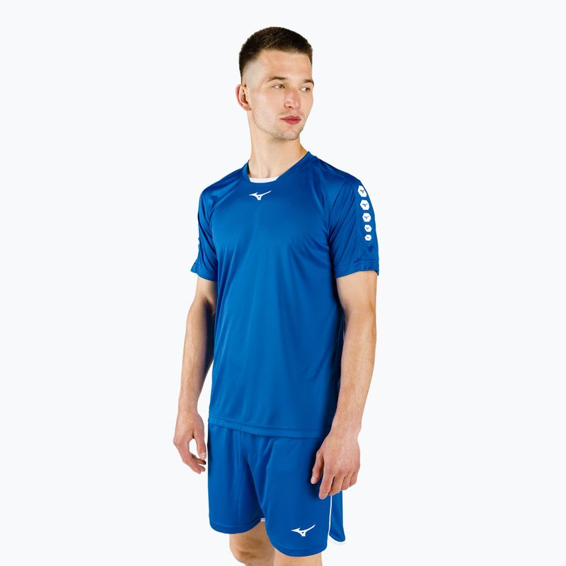 Camicia da allenamento Mizuno Soukyu uomo blu X2EA750022