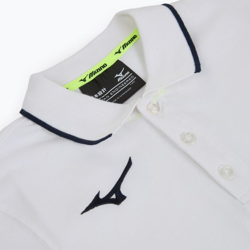Maglietta per bambini Mizuno Polo white/navy 3