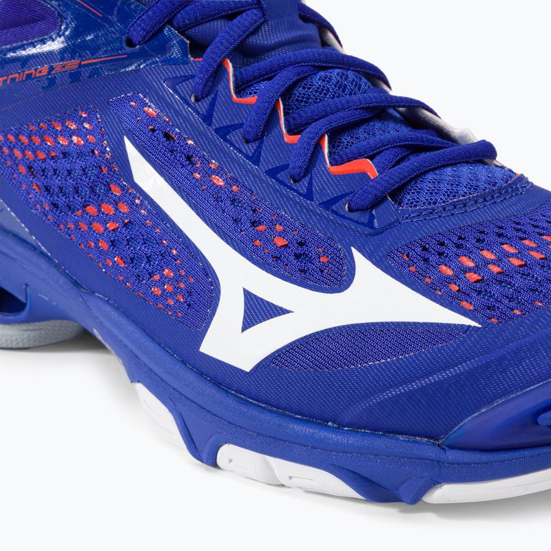Scarpe da pallavolo uomo Mizuno Wave Lightning Z5 Mid blu V1GA190500 7