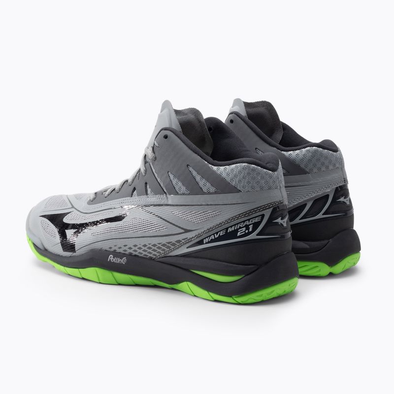Scarpe da pallavolo uomo Mizuno Wave Mirage 2.1 Mid verde X1GA187037 3