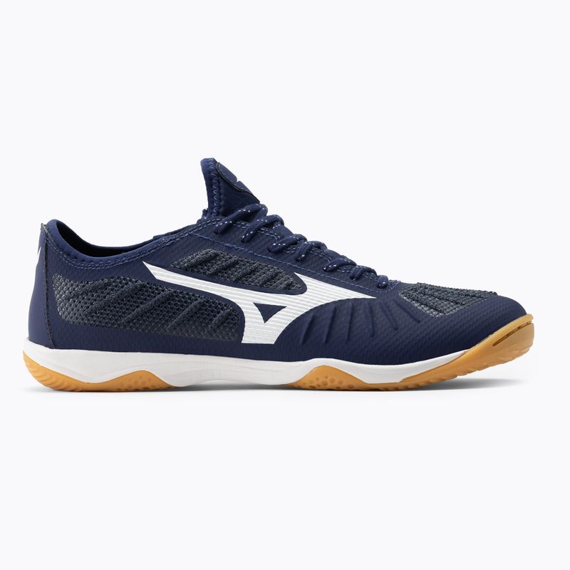 Scarpe da calcio Mizuno Rebula Sala Elite IN da uomo blu navy Q1GA202001 2