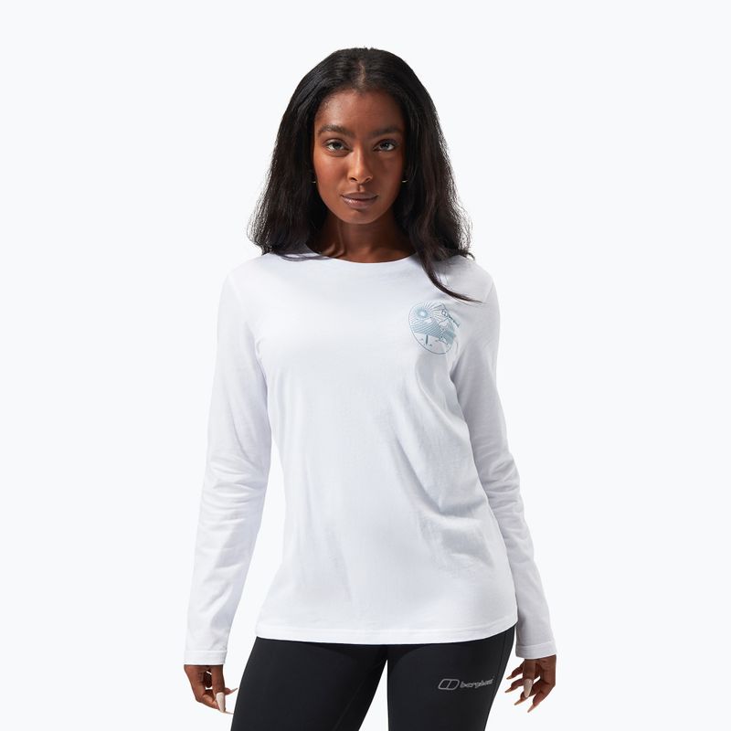 Berghaus Linear Landscape a maniche lunghe da donna bianco puro