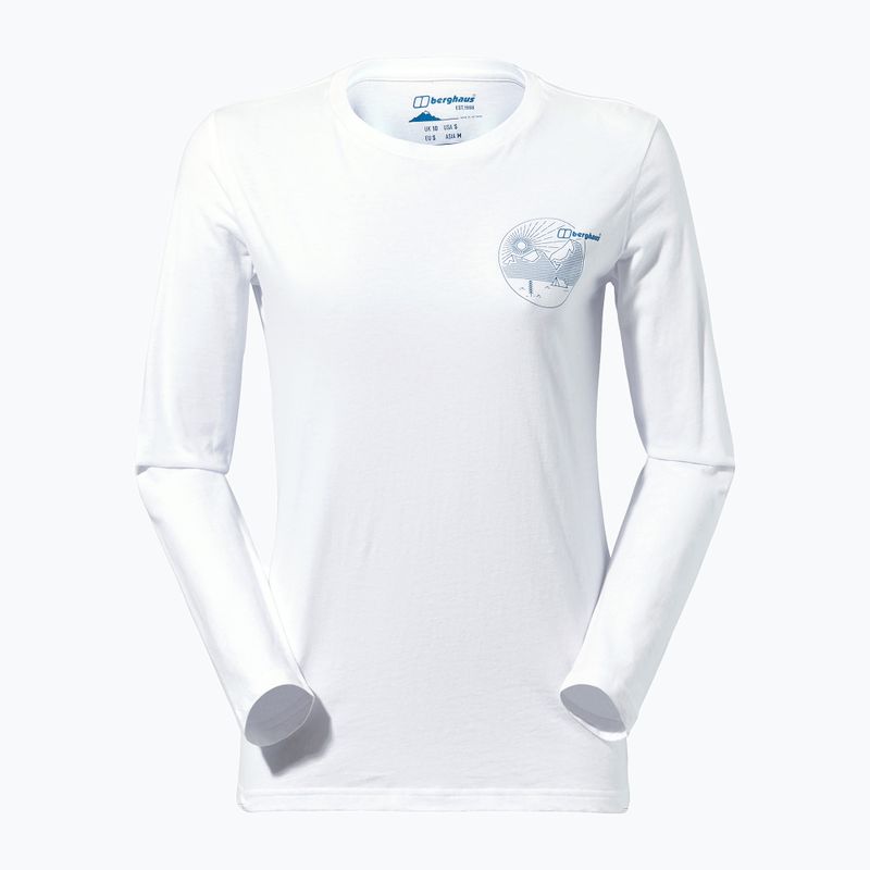 Berghaus Linear Landscape a maniche lunghe da donna bianco puro 8