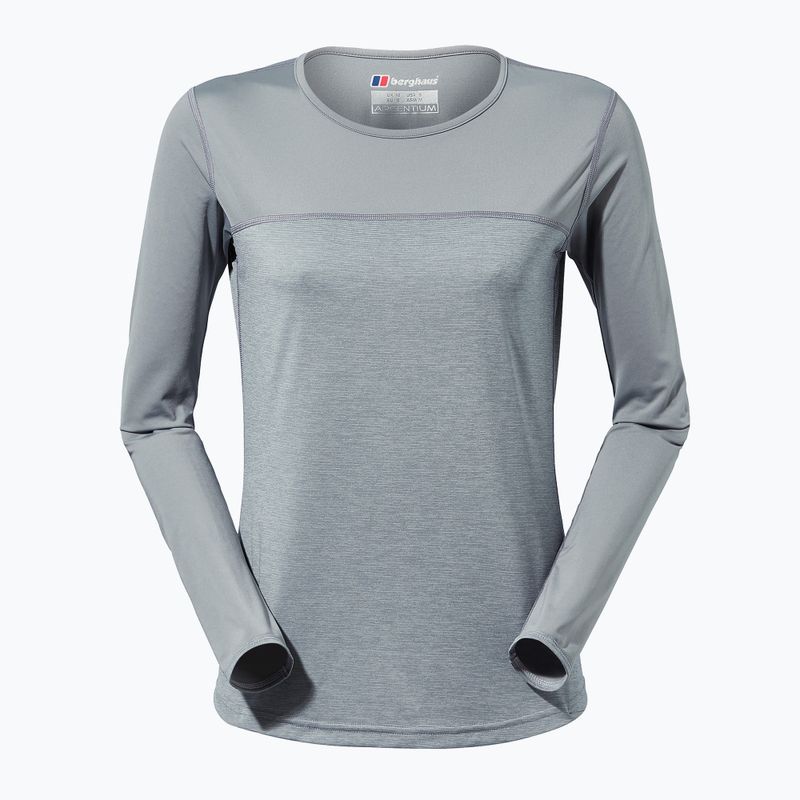 Trekking donna manica lunga Berghaus Voyager Tech Tee Basecrew monument/harbour mist 8