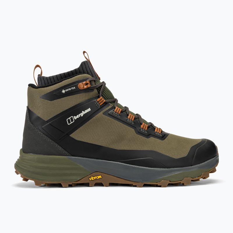 Scarpe da trekking da uomo Berghaus Vc22 Mid GTX marrone scuro/verde scuro 2