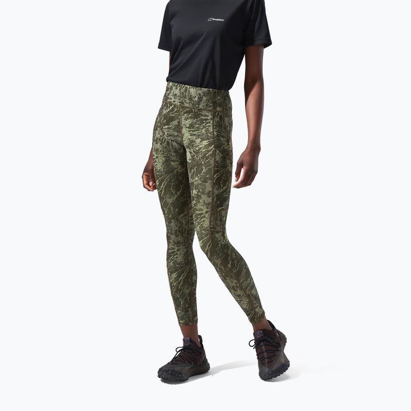 Leggings donna Berghaus Zannia 7/8 cheviots verde