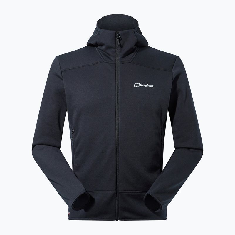 Felpa in pile Berghaus Heuberg Hoody uomo nero/nero 11