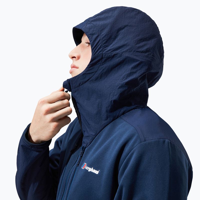 Felpa da trekking da uomo Berghaus Reacon con cappuccio crepuscolo 7