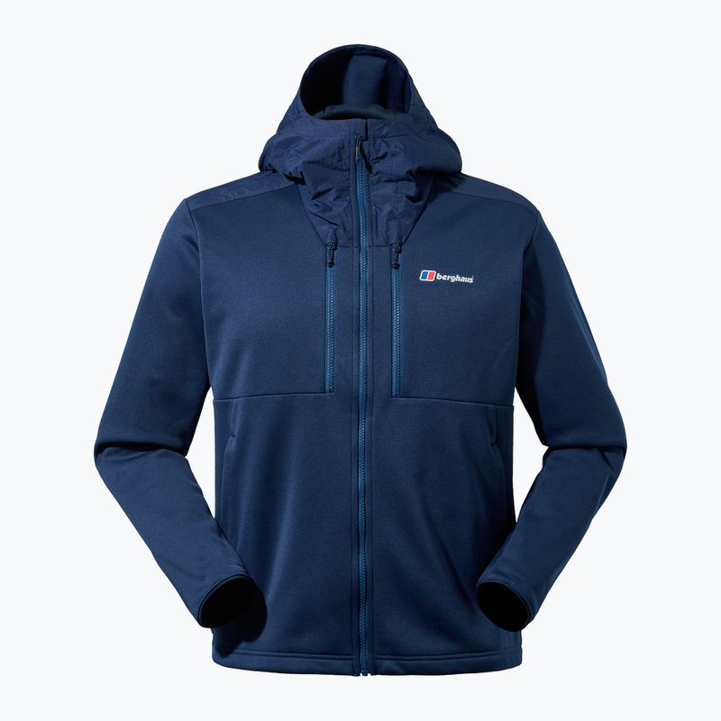 Felpa da trekking da uomo Berghaus Reacon con cappuccio crepuscolo 11