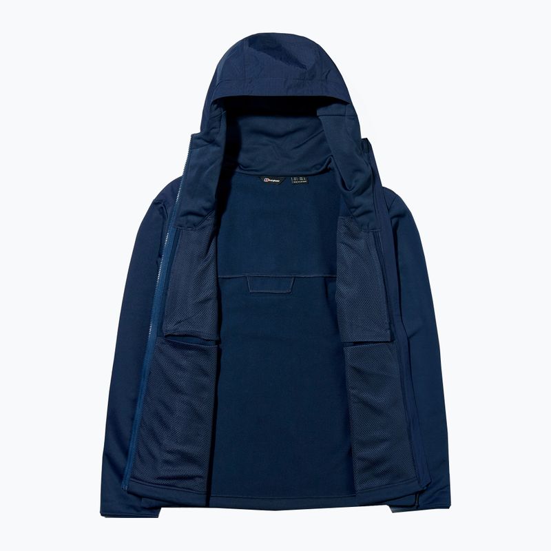 Felpa da trekking da uomo Berghaus Reacon con cappuccio crepuscolo 13