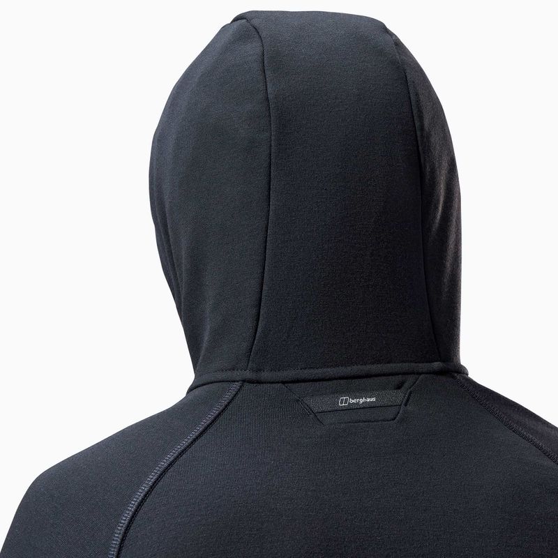 Felpa in pile da donna Berghaus Heuberg Hoody jet nero/grigio gessato marl 7